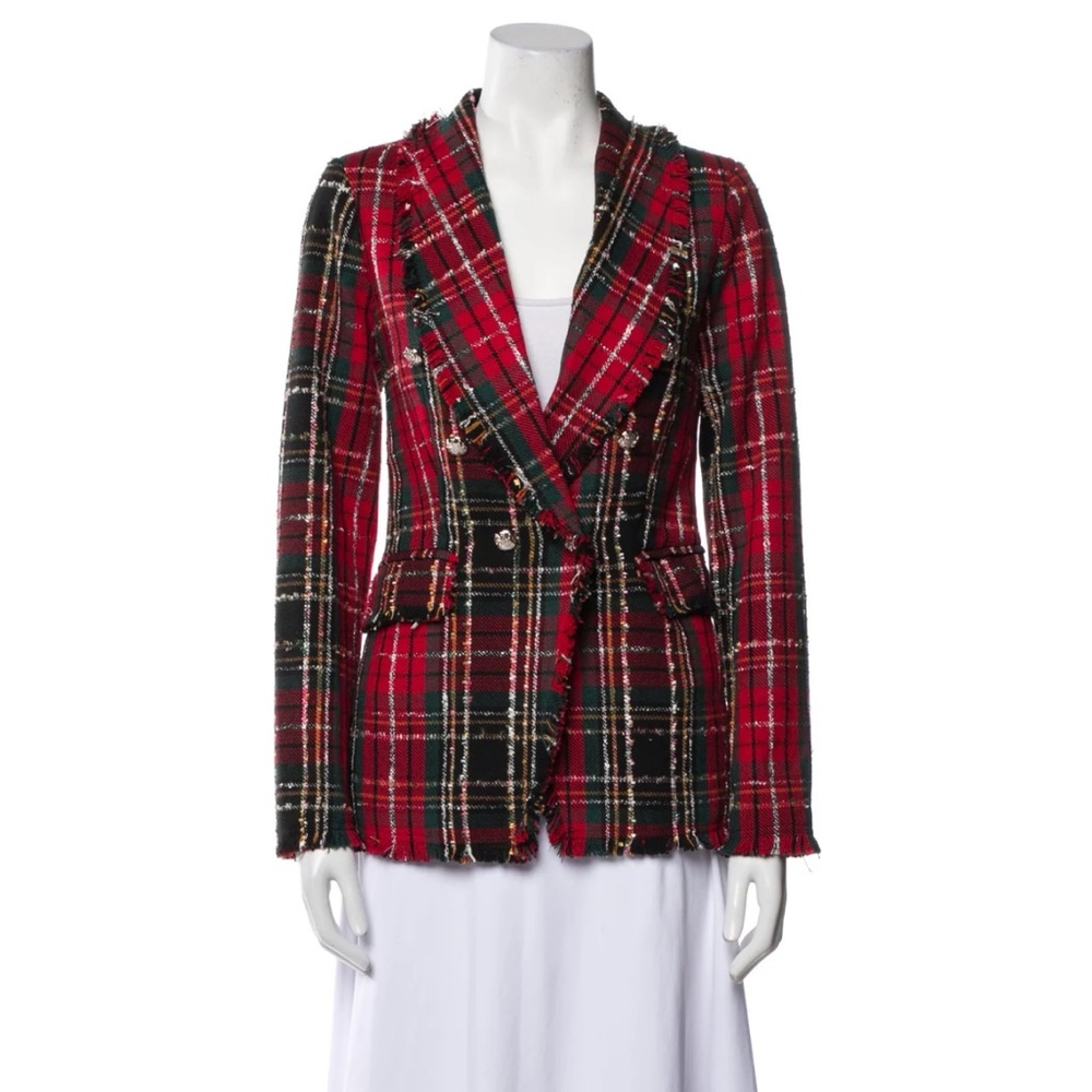 Rachel Zoe Plaid Print Blazer